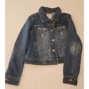 est 1989 The Children's Place denim jean girls jacket size XL14